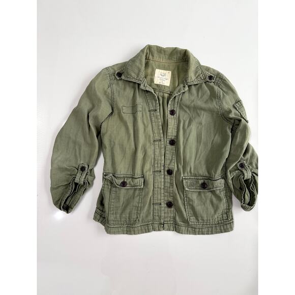 American eagle vintage shirt jacket, women green long sleeve S - Picture 5 of 9